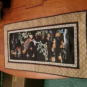 Vintage Asian Embroidered Wall Art